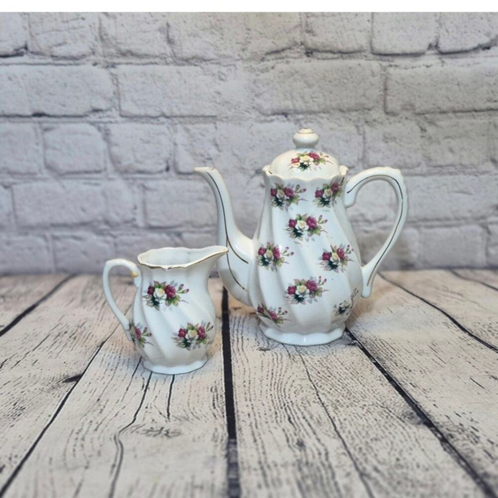 Vintage Japanese Teapot and Creamer by Vcagco Ceramics